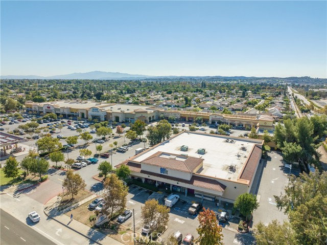 Shopping center across the street, Vons, Walgreens, etc.