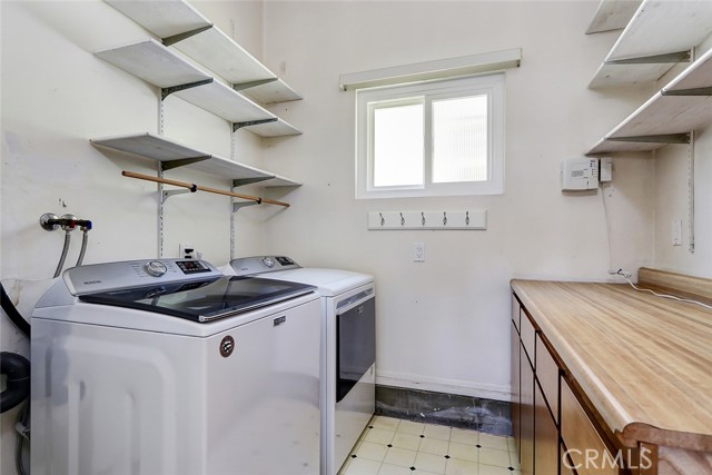 Good Sized laundry room located just off of the garage.