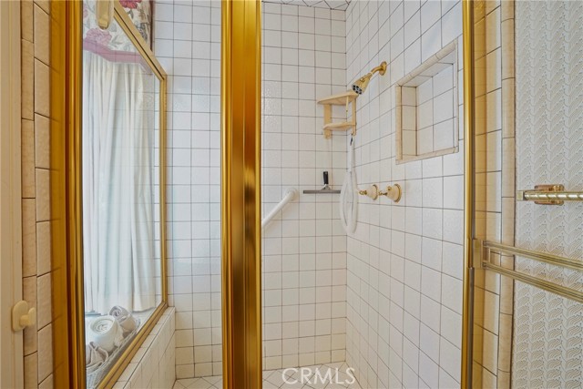 Primary bathroom also has a spacious shower