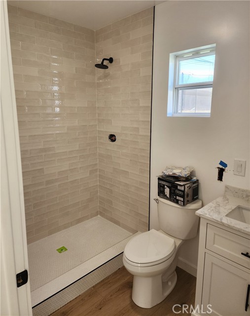 Bring your own shower curtian to reflect your style.