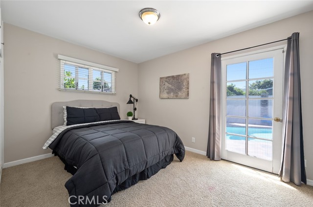 Poolside bedroom