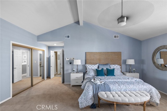 Owner's Suite with double mirrored wardrobe (organizers inside)