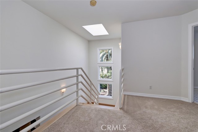 Just up the staircase to the bedroom level