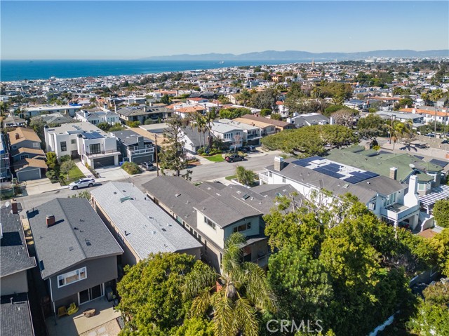 Aerial view toward Malibu