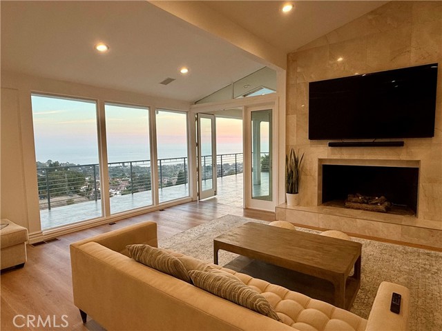 Living Room with Panoramic Ocean Views