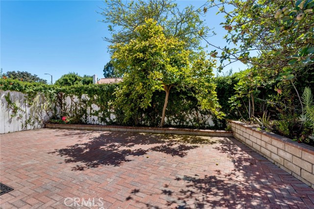 Side area of backyard