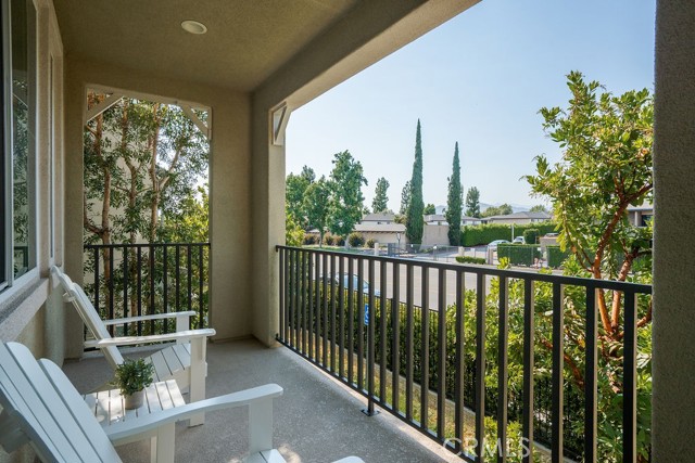 Large balcony  just off of main floor