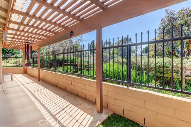 Back Patio, Covered and Fenced