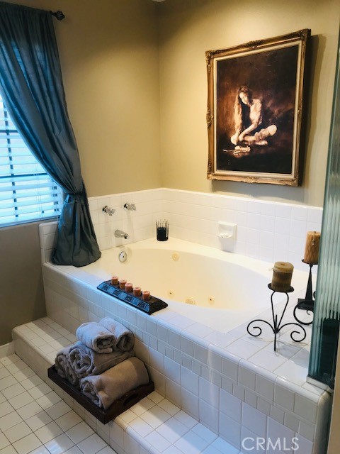 Master bath spa tub