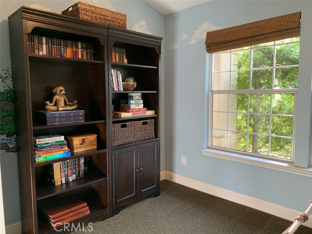 Child's Bedroom with Built in Bookcases