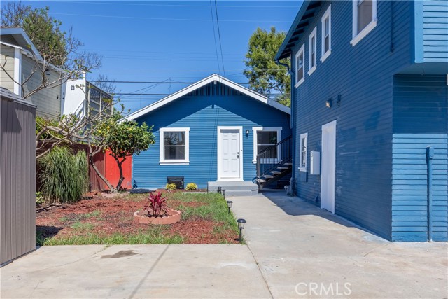 Backyard with 2nd and 3rd unit and garages