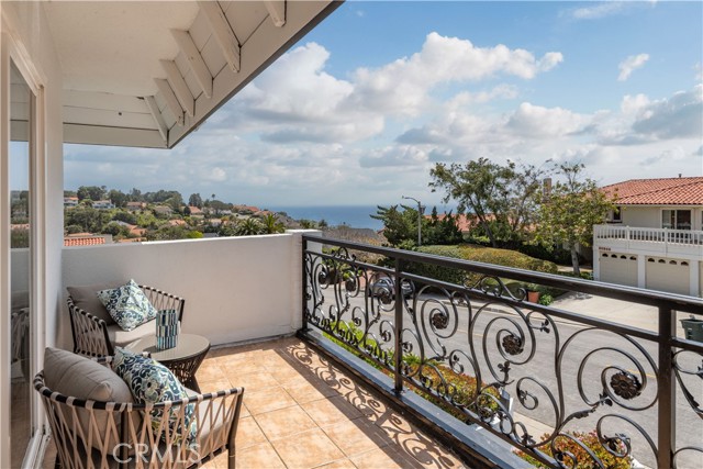 Ocean view from upstairs balcony.