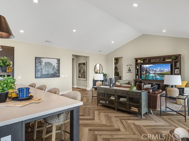 WR Model plan 9 kitchen to family room