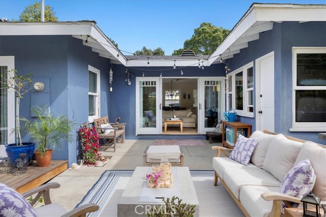 Space right out of the backdoor can be used as an outdoor living space