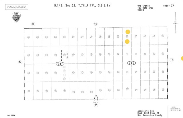 Detail Gallery Image 2 of 2 For 1 Near Silver Mountain Rd, Oro Grande,  CA 92368 - – Beds | – Baths