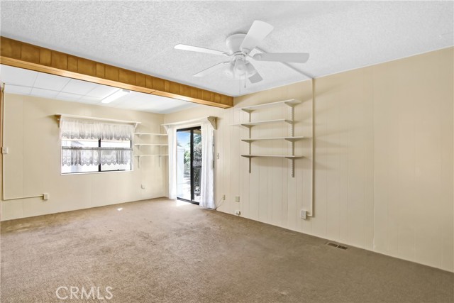 Bedroom #2 was extended to include patio access