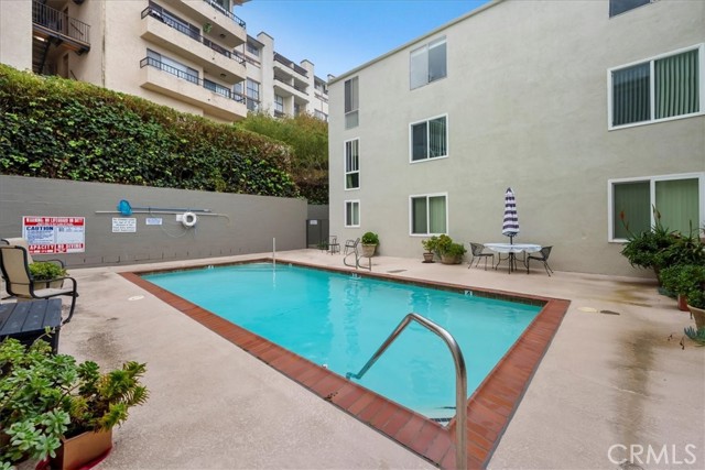 Community pool is a short walk away from the unit.