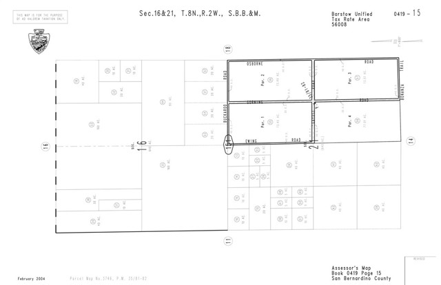 Detail Gallery Image 3 of 3 For 0 E/O Interstate 15, Barstow,  CA 92311 - – Beds | – Baths