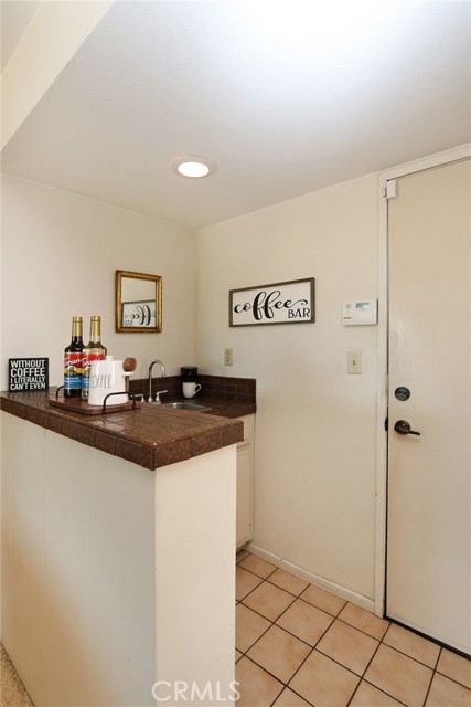 Coffee bar in Family Room