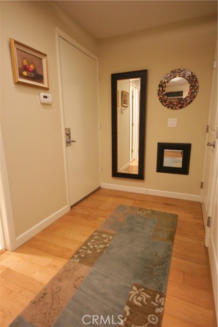 Entry features hardwood flooring!