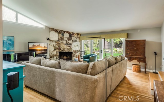 Spacious but cozy living room.