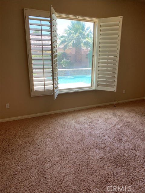 view of backyard from master