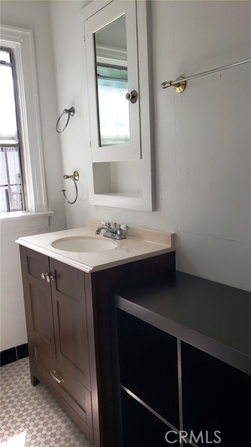 New sink in one of the front unit bathrooms photo taken by the owners