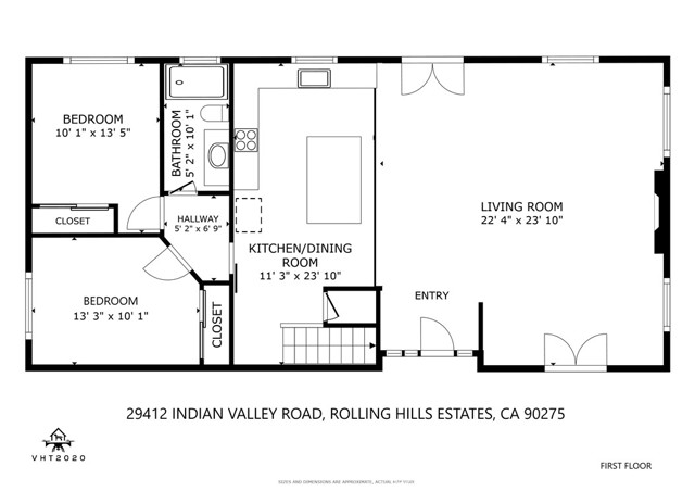 29412 Indian Valley Road, Rolling Hills Estates, California 90275, 3 Bedrooms Bedrooms, ,1 BathroomBathrooms,Residential,Sold,Indian Valley,SB24106899