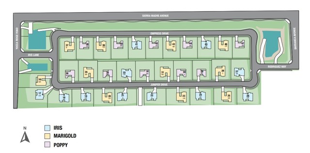 site map - home is Lot 36