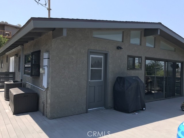 Back of house patio.