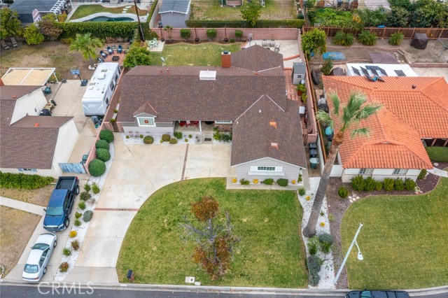 Aerial view front of home