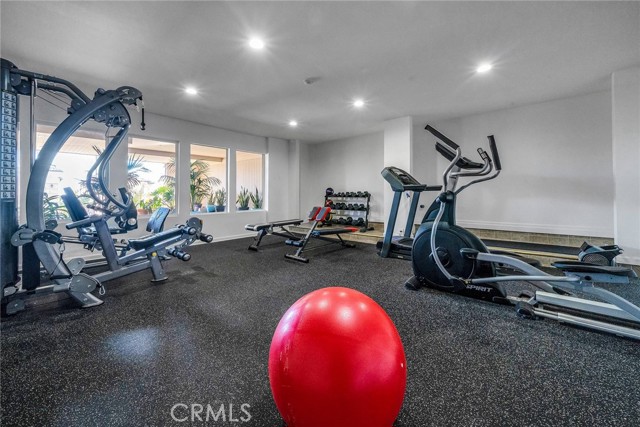 Modern fitness center