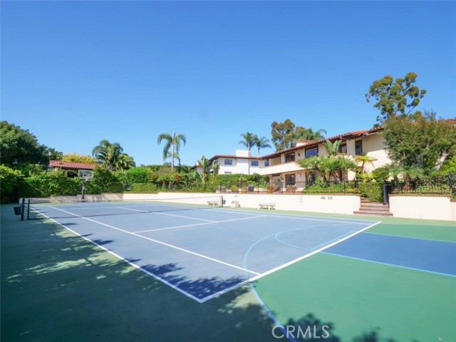 Back Elevation with Tennis Court