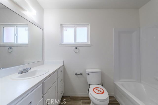 Master bedroom with brand new bathtub