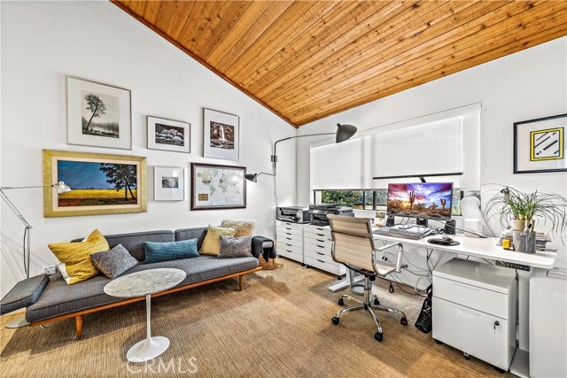 Second master suite with master bath currently used as an office