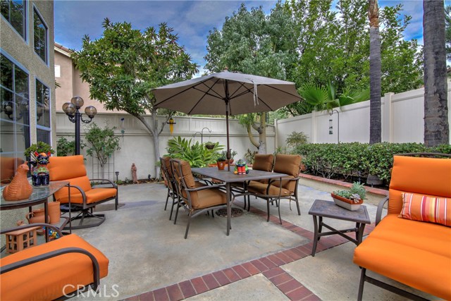 Low maintenance back patio. Large enough for some great entertaining! ....and private too!