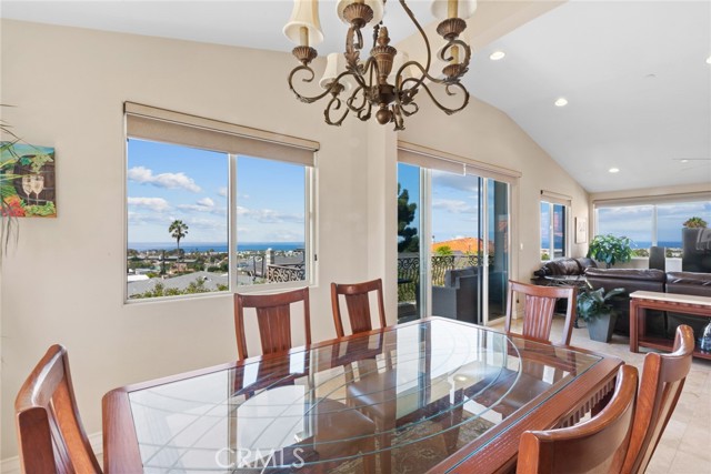 Sweeping ocean view from the dining area.