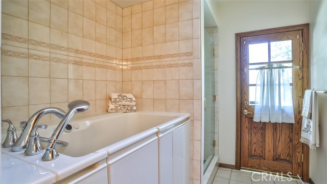 Walk-in tub along with separate shower