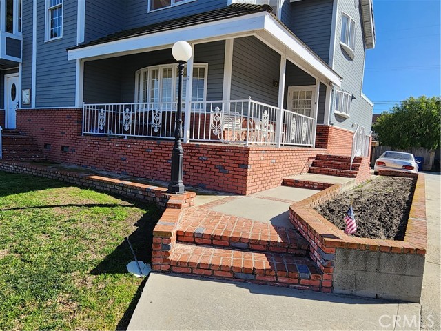 Large wrap around side porch