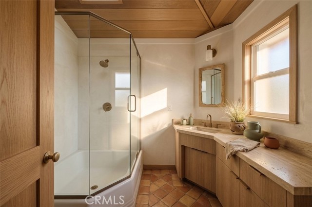 Primary bathroom remodel digitally enhanced concept