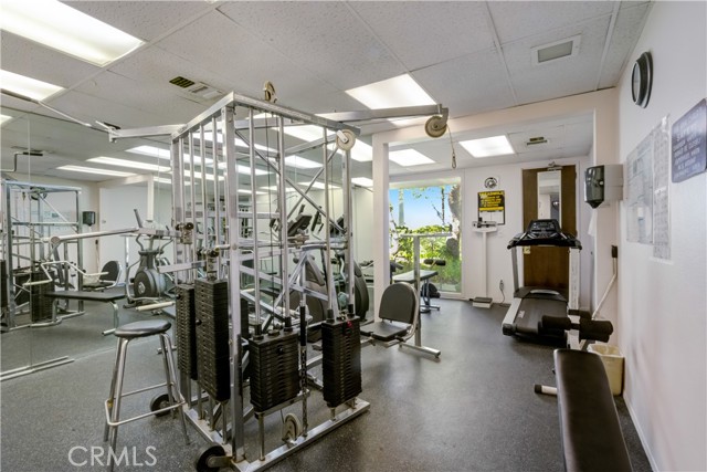 Great and convenient working gym in the community room at your disposal.