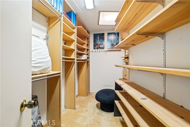 The main bedroom's large walk-in closet.