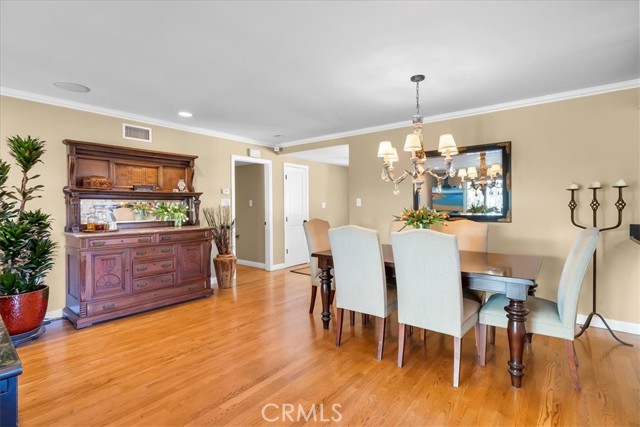 Dining area and entry