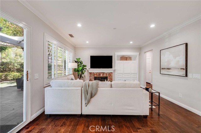 Family Room with New Built-ins