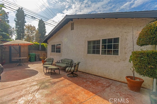 Open patio perfect for BBQs