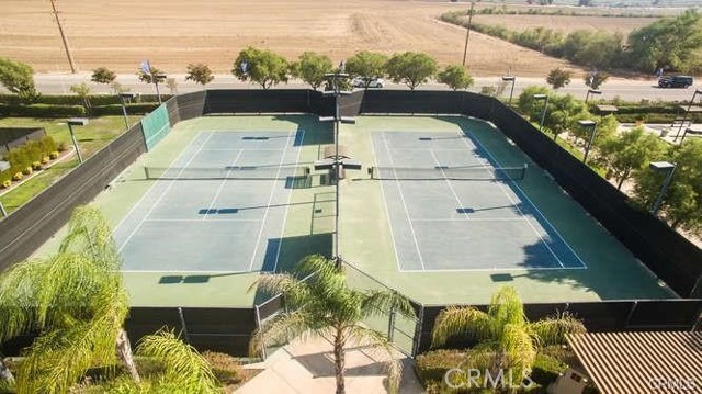 Solera Diamond Valley Exterior tennis courts aerial view.
