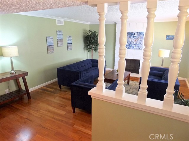 The entry way is gracious and welcoming The entry way is gracious and welcoming