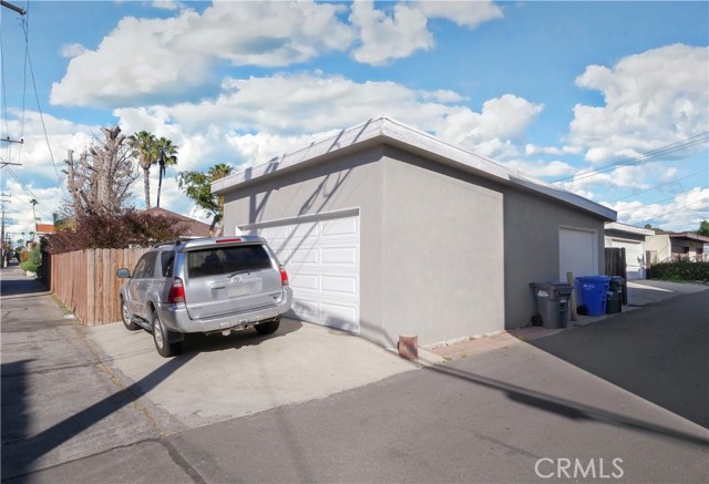 Over sized 2 car Garage with alley access