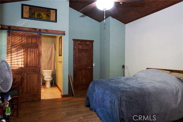 Master bedroom with bathroom