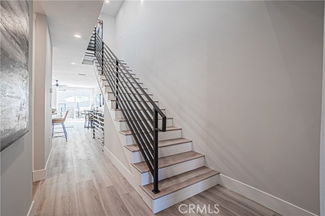 Staircase view from main level En-suite.